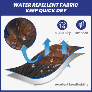 กางเกงขาสั้นผ้านอนวูฟเวนสำหรับผู้ชายพิมพ์ลายตามสั่งวัสดุระบายอากาศเหมาะสำหรับชุดลำลองแบบสตรีทแวร์ - Product Image 3