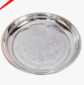 Plaque de chargeur de service de forme ronde finie en argent la plus vendue pour les hôtels - Product Image 3