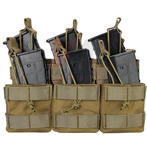 Pochette magnétique tactique triple pour paintball, support de sport, pochette à dessus ouvert, logo personnalisé, conception de couleur, marque OEM, fabricant d'usine - Product Image 4