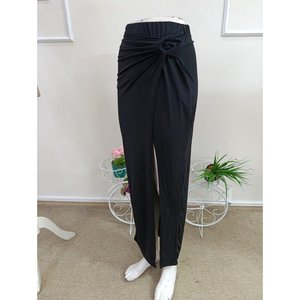 Jupe longue asymétrique pour femme avec détail avant, modèle High Five, 35911 - Noir - Product Image 6