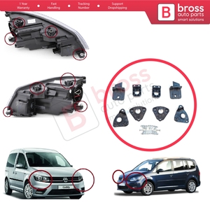 Soporte de Reparación para Faros Delanteros BHL526+BHL527, Juego de Soportes Izquierdo y Derecho para Caddy MK3 2K 2C Touran MK1 1T3 2010-2015 - Product Image 6