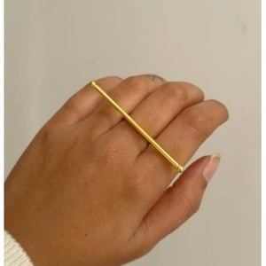 Rose Gold Plated Brass Statement <b>Ring</b> Fashionable Vintage Kids Gemstone <b>Ring</b> with Claw Inlay Stylish Trendy Gift for Kids - Product Image 3