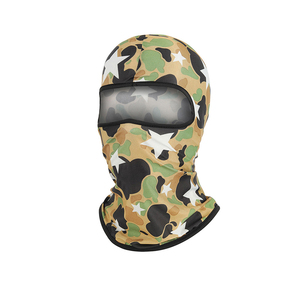 One Hole Jacquard Pattern Balaclava FaceMask Custom logo Solid Color Polyester Unisex Adults Summer Full <b>Face</b> Balaclava - Product Image 3