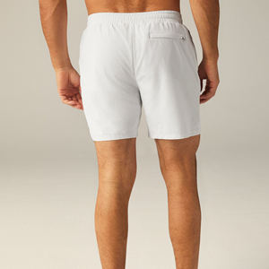 Pantalones cortos de alta calidad con logotipo personalizado al por mayor, pantalones cortos deportivos ligeros y finos de poliéster para gimnasio con bolsillo y cordón para hombre - Product Image 6