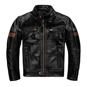 Wholesale Men's Winter Jacket <b>High</b> Quality <b>Top</b> Grain <b>Leather</b> Men <b>Leather</b> Jackets Genuine <b>Leather</b> Jacket - Product Image 1