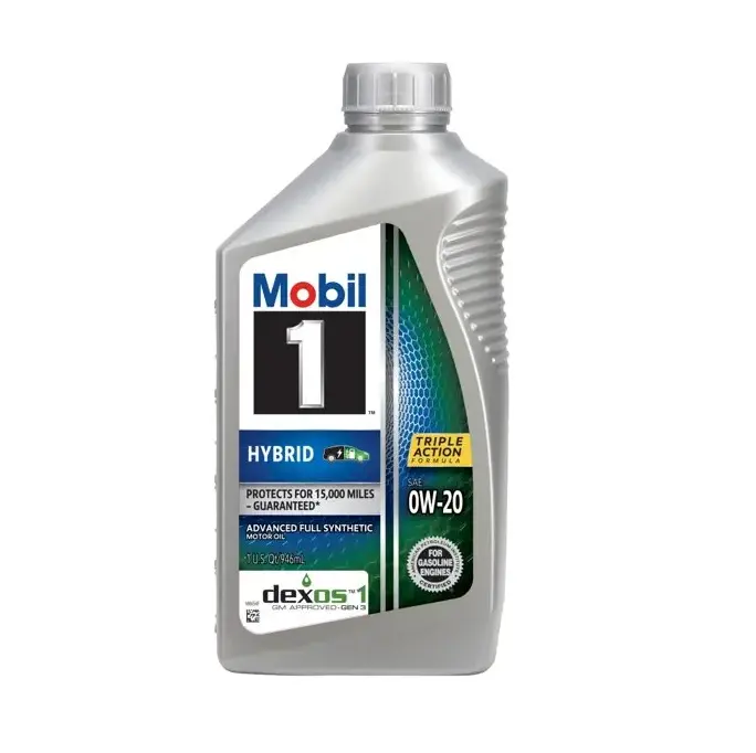 Mobil 1 ibrido 0W-20 avanzato olio motore completo sintetico, 1 quarto