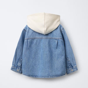 Latest Best Quality Loose Fit Hooded <b>Denim</b> <b>Jacket</b> <b>For</b> <b>Girls</b> Cheap Rate Trendy Designs And Outfits Fashionable <b>Jackets</b> <b>For</b> <b>Girls</b> - Product Image 2