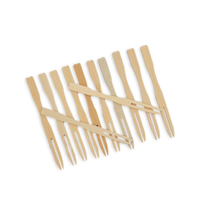 Cubiertos de madera de diseño 6,3 pulgadas 5,51 pulgadas vajilla natural y tenedor de uso de frutas con peso ligero - Product Image 1