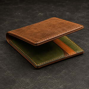 Brown Slim <b>RFID</b> Blocking PU Bifold <b>Wallet</b> with Zipper Closure <b>for</b> <b>Men</b>-Fashion Card Holder Promotional Gift - Product Image 4