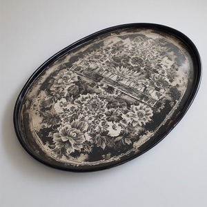 Plaque de charge légère en fer taupe fumé Design Art déco Motifs nuageux Glaçure mate pour un style d'événement minimaliste neutre - Product Image 5