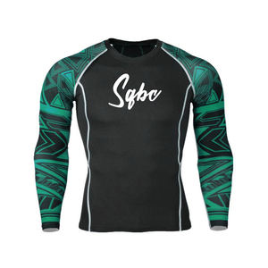 Camisetas deportivas atléticas de compresión de manga corta para hombre con calavera BJJ Jiu Jitsu Rash Guards & Bjj Rash Guards - Product Image 3