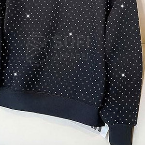 เสื้อฮู้ดถักไหมพรมประดับเพชรสำหรับผู้หญิง สไตล์ลำลอง ใส่สบาย เหมาะสำหรับใช้ในชีวิตประจำวัน - Product Image 5