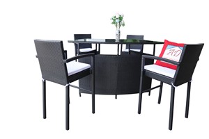 Juego de barra de ratán polivinílico de diseño moderno para el hogar, hotel o muebles de salón para mejora interior - Product Image 3