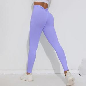 Haute qualité nouveau Scrunch bout à bout Yoga Legging personnaliser Spandex Nylon Gym Leggings 2025 Leggings décontractés pour les femmes - Product Image 3