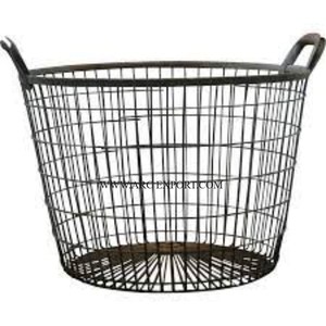 Latest Designing 2 Tier Black Powder Coated Pure Iron Kitchen Fruit <b>Storage</b> <b>Basket</b> Deluxe Quality <b>Large</b> Size Handmade <b>Basket</b> - Product Image 6