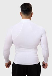 Camiseta de Compresión Deportiva para Hombre, de Alta Calidad, Ligera, Transpirable, de Manga Larga, Protección UV, Venta al Por Mayor Personalizada - Product Image 5
