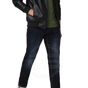 Custom Made <b>Men's</b> <b>High</b>-<b>Waist</b> Straight Casual Sport <b>Jeans</b> Pants Lightweight Canvas Fabric Unique Style Button Fly Custom Logo - Product Image 5