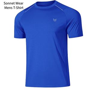 T-shirts de sport pour hommes, course à pied, entraînement, manches courtes, performance, séchage rapide, haut - Product Image 3