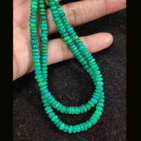 Opale verte naturelle 5x3mm - 4x2mm perles lisses, perles de pierres précieuses opale ordinaire, opale éthiopienne 17 pouces pour bijoux