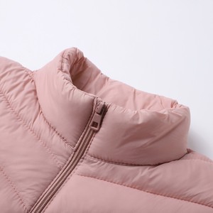 Chaqueta Acolchada Ligera para Mujer con Mangas de Punto, Cierre de Cremallera, Corte Ajustado, para Uso Diario en Otoño e Invierno - Product Image 4