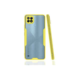 Funda protectora de silicona amarilla suave de lujo JoieCreatif para Realme C21, funda de silicona líquida de diseño perfecto para Realme C21 - Product Image 1