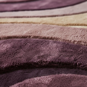 Alfombra de Lana Abstracta Retro para Sala de Estar |   Alfombra Geométrica de Pelo Largo Anudada a Mano, Estilo Moderno de Mediados de Siglo, Decoración para el Hogar - Product Image 3