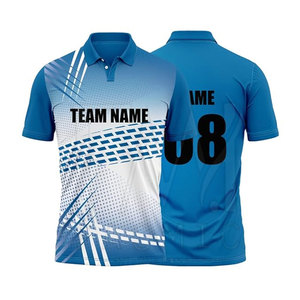Camiseta de críquet transpirable personalizada más vendida para hombre, estilo informal con logotipo de equipo e impresión de nombre, camisetas al por mayor - Product Image 4