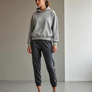 Sudadera con capucha y pantalones de chándal para hombre con logotipo personalizado SuitComfortable Jogger Traje general para hombre y mujer Fábrica de ropa - Product Image 5