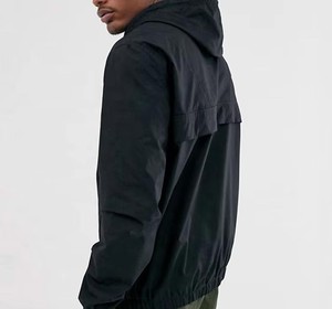Wholesale Custom Logo Windproof Plain Jacket Custom <b>Mens</b> Half Zip Hood <b>Pullover</b> Windbreaker Jackets - Product Image 3