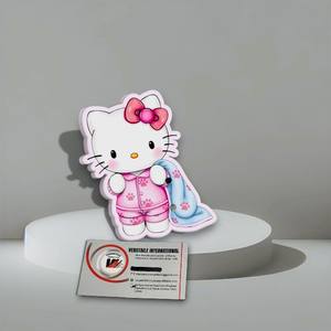 Paleta de Extensiones de Pestañas Personalizable de Hello Kitty, Ecológica, Magnética, Acrílica, con Forma de Flor, Lazo Rosa, Ovalada - Product Image 5