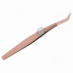 Pinzas de acero inoxidable de primera calidad para extensiones de pestañas, pinzas de pestañas de aislamiento falso - Product Image 2