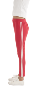 Mallas de yoga informales de alta calidad para mujer, diseño sólido con rayas de doble cara, tela orgánica de talla grande - Product Image 5