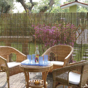Parasole di bambù 150x300 cm per riparo da sole all'aperto