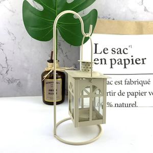 Mini portavelas decorativo moderno hecho a mano de Metal negro tarro Ramadán linterna Soporte de alambre hogar jardín Navidad mesa superior - Product Image 4