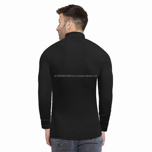 Sudadera con Capucha Negra para Hombre, Manga Larga, 100% Algodón, con Cierre, para Entrenamiento, Trotar y Correr - Product Image 6