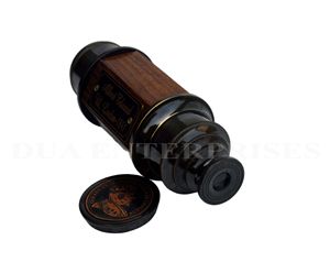 Albert Edward vil, Londres-1841 latón antiguo vintage telescopio de madera regalo de vidrio espía. - Product Image 5