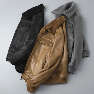 Caliente elegante 2023 nueva moda algodón hombres chaqueta de invierno negocios Casual cremallera Stand Collar chaqueta de los hombres - Product Image 5