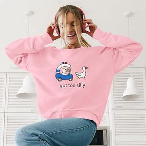Wholesale Women Clothing High Quality Quick Dry Sweatshirt Custom Long Sleeve Sweatshirts Crewneck Pullover Sweatshirt for Women - Product Image 5