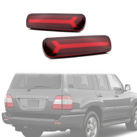 LUMA Remplacement 1 paire gauche et droite de réflecteurs de pare-chocs arrière à LED, compatible avec Lexus LX470 1998-2007