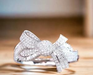 Pulsera blanca de moissanita personalizada para mujer con perla de diamante hermosa joyería de plata esterlina regalo Material de acero inoxidable - Product Image 2