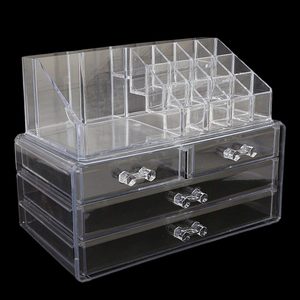 Acrylic Cosmetic <b>Makeup</b> Organizer Storage <b>Box</b> - White - Product Image 2