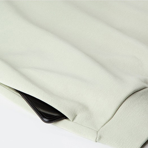 Sweat à capuche boxy Streetwear ample et ample avec tissu en coton de haute qualité pour hommes, coupe personnalisée - Product Image 3