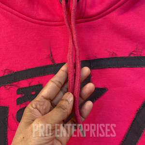 Sweat à capuche en polaire d'hiver pour homme de haute qualité 100% coton Broderie usée Décontracté Grande taille Respirant - Product Image 3