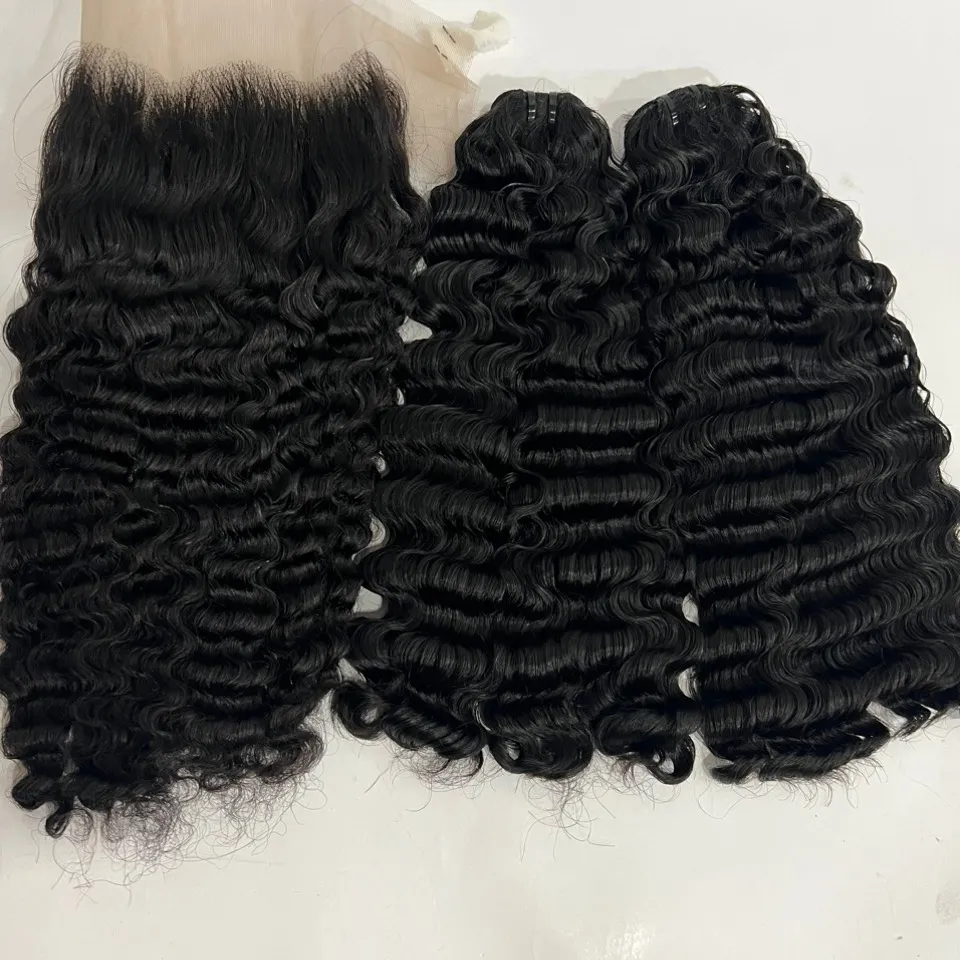 Thin HD Lace Frontal Closure Swiss Lace Frontal Vendor Wavy Curly Black Color Customized Hot Hair Style Time