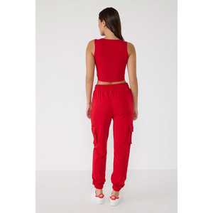 Pantalones Jogger Cargo Básicos de Algodón 100% para Mujer - Product Image 5