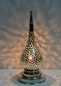 Brass Table lamp, <b>Moroccan</b> lamp brass, <b>Moroccan</b> lamp shade, pendant lamp, Soft <b>light</b>, Lantern shade, handmade table lamp BY KSN - Product Image 5