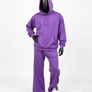 Conjunto de pantalones de chándal y Sudadera con capucha con logotipo personalizado completo de alta calidad, traje deportivo, chándal, conjunto de dos piezas, chándal para correr para hombre - Product Image 5