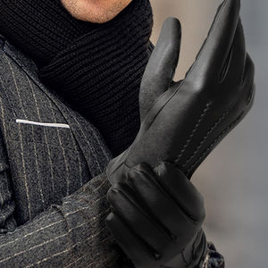 Top Quality Leather Fashion Gloves High <b>Stitching</b> Breathable <b>Product</b> Ultra Soft Touch Leather Fashion Gloves For Men's 2025 - Product Image 3