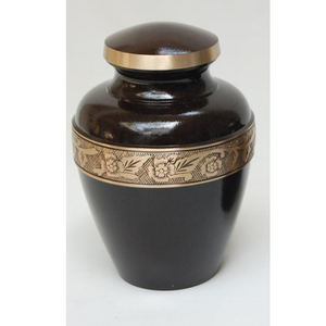 Urne de crémation en laiton gravée avec finition Antique, de qualité supérieure, fabriquée à la main, meilleure vente, urne de cendres humaines - Product Image 6