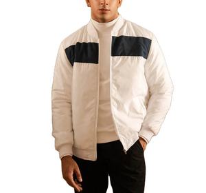 Chaqueta Bomber de Satén Reversible con Logotipo Personalizado de Nuevo Diseño para Hombre, Chaqueta Bomber Corta Informal de Nailon con Cremallera para Invierno y Actividades al Aire Libre - Product Image 1